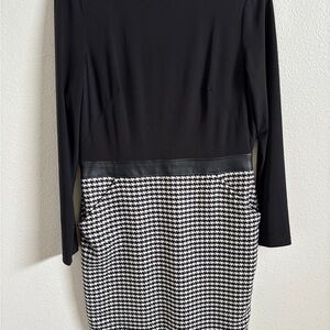 Ralph Lauren Black and White Long Sleeve Dress